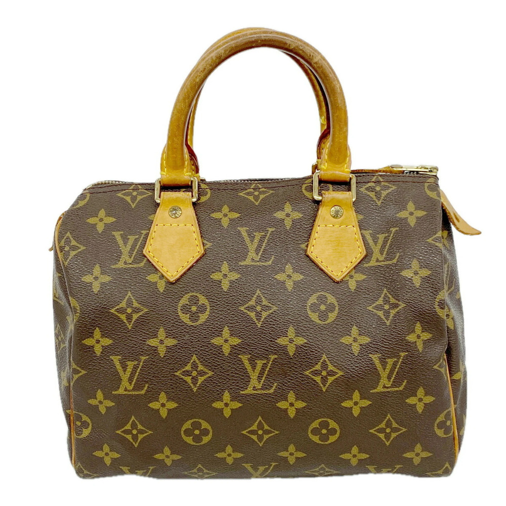 Louis Vuitton Monogram Speedy 25 Handbag M41109 Brown Women's P3641175